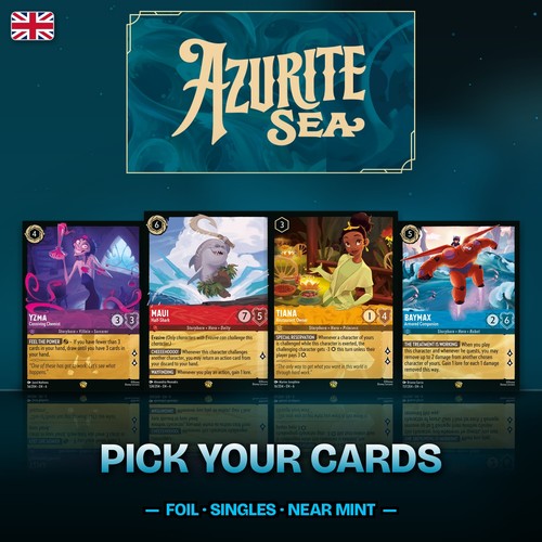 Disney lorcana cards azurite - lorcana,