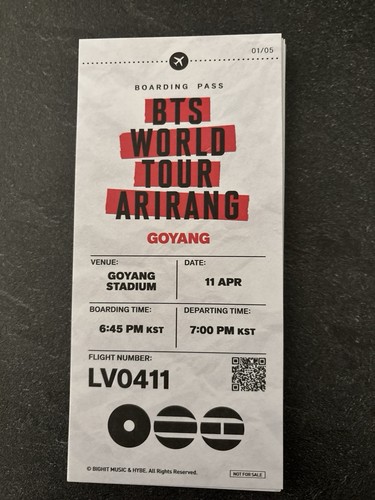 Bts boarding pass world - pass,