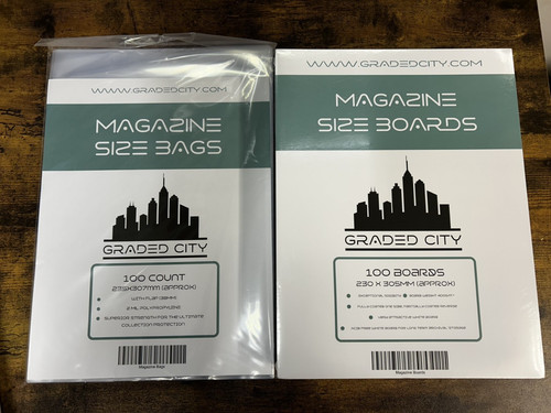 100 magazine size bags and - 100, x