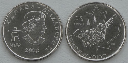 Kanada cents gedenkmünze - kanada, 25