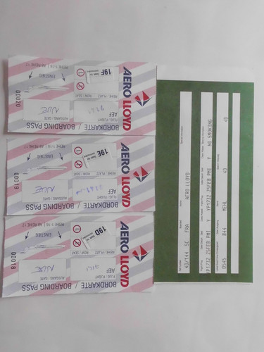 Boarding passes aero - 4,