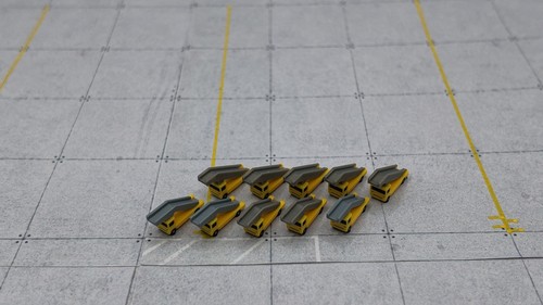 Aircraft boarding stairs - boarding, 1:500