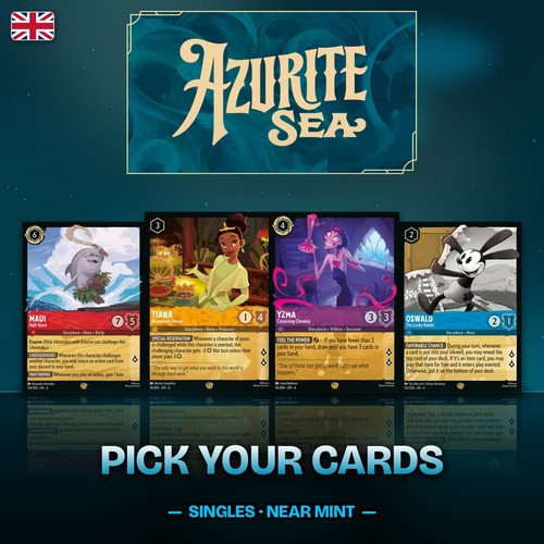 Disney lorcana cards - disney, azurite